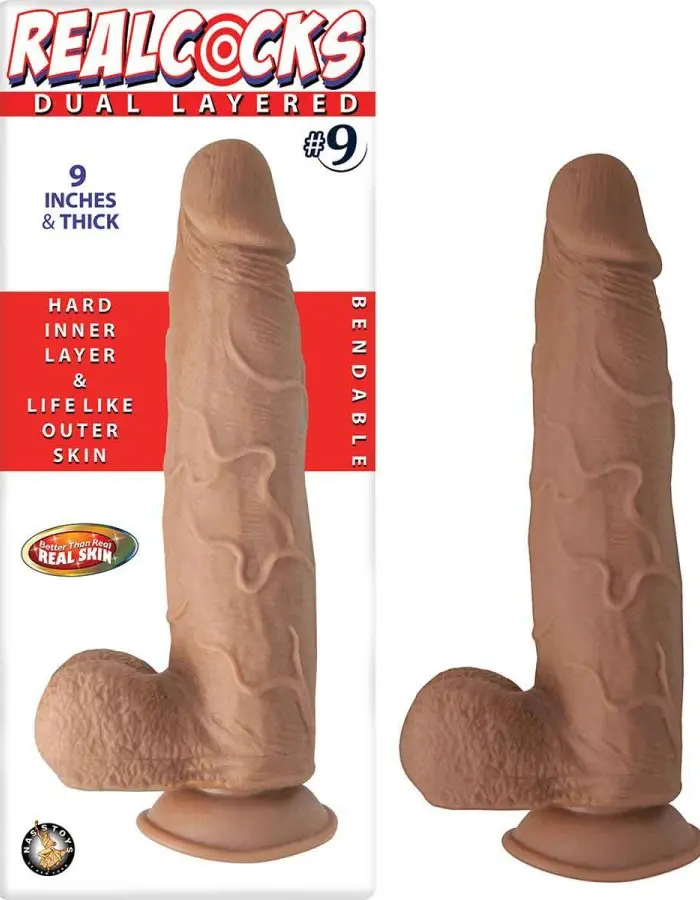 Real Cocks Dual Layered - Brown