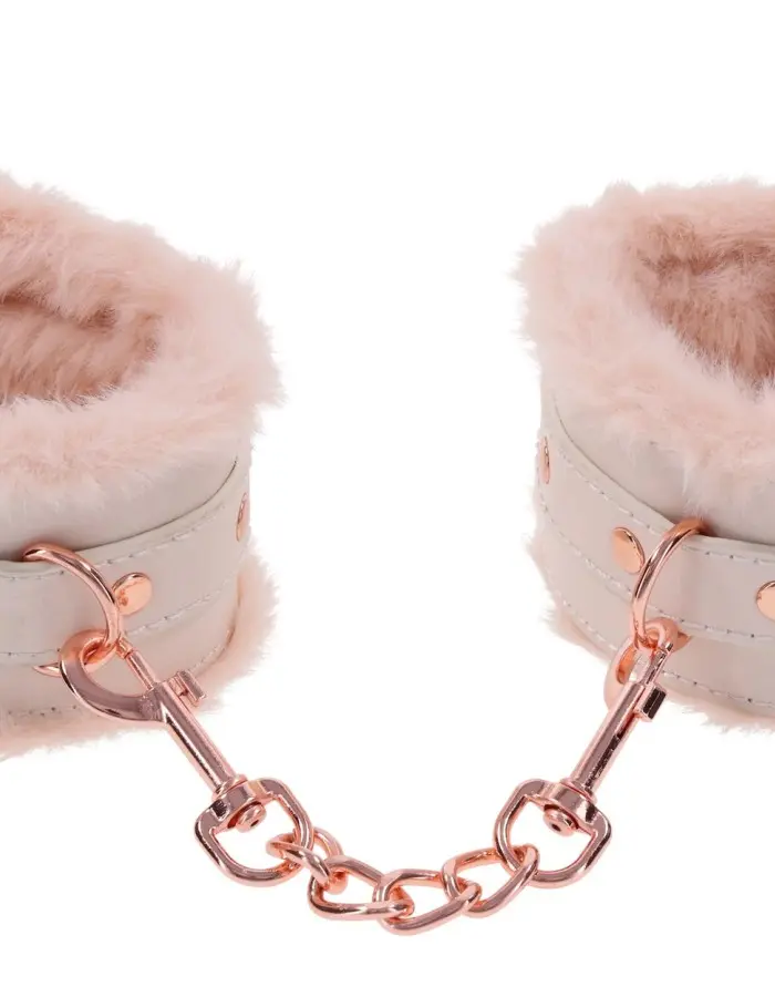 Peaches N Creame Fur Handcuffs - Pink