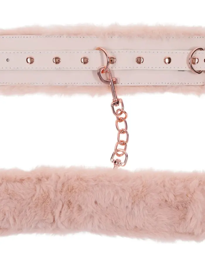 Peaches N Creame Fur Handcuffs - Pink