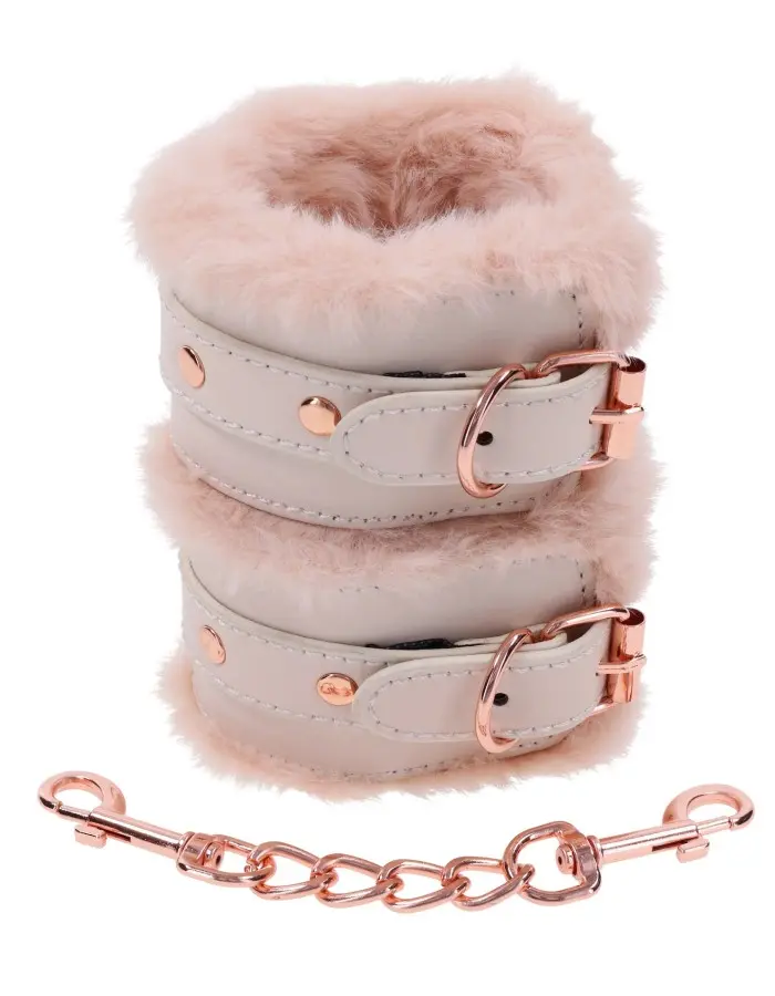 Peaches N Creame Fur Handcuffs - Pink