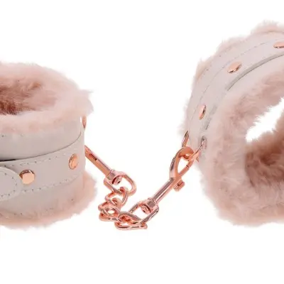 Peaches N Creame Fur Handcuffs - Pink