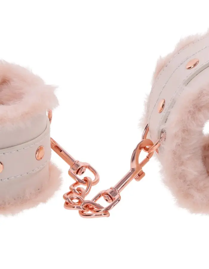Peaches N Creame Fur Handcuffs - Pink