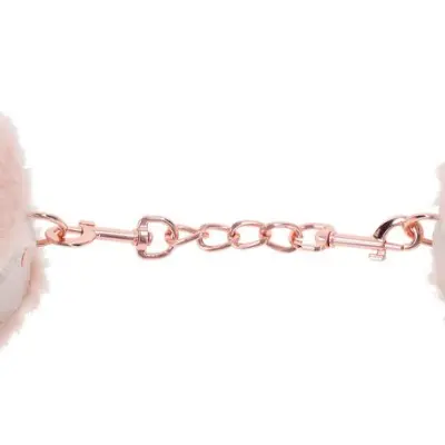 Peaches N Creame Fur Handcuffs - Pink