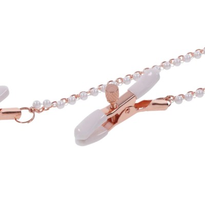 Peaches N Creame Collar With Nipple Clamps - Pink