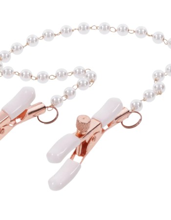 Peaches N Creame Pearl Nipple Clamps - Pink