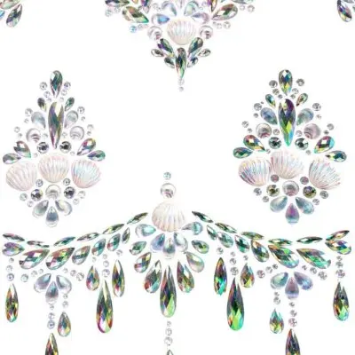Siren Adhesive Body Jewels Sticker - Clear