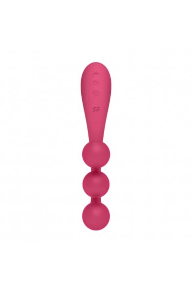 Tri Ball 1 Lay on Vibrator - Red