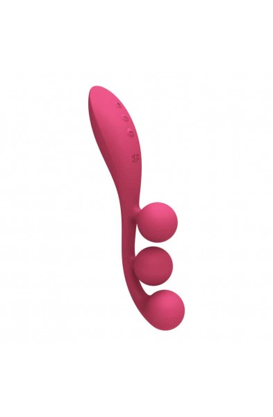 Tri Ball 1 Lay on Vibrator - Red