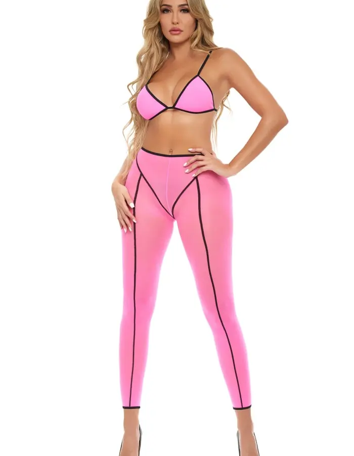 Double Vision 2pc Bra Set - Pink