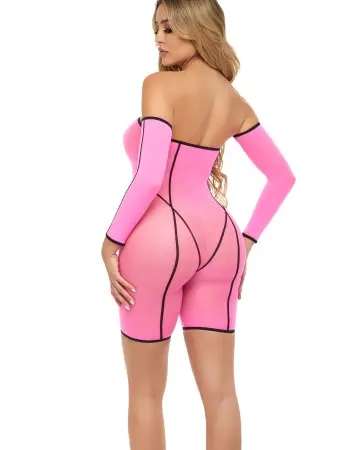 Double Vision Bodysuit Set - Pink