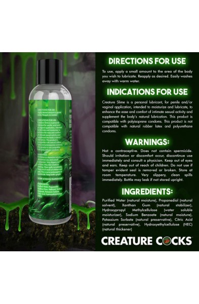 Creature Slime Water Based  Lubricant 8oz