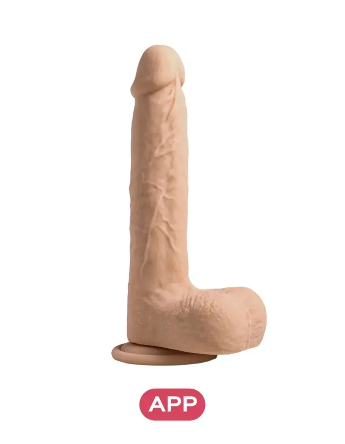 Luis-App Controlled 8.5" Real Thrusting Dildo With Clit Licker