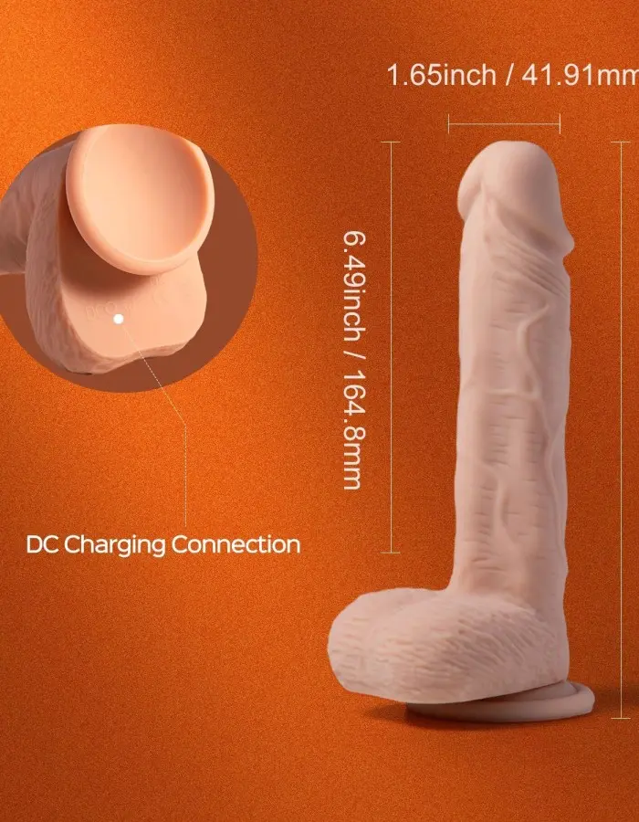 Paxton-App Controlled 7.5" Realistic Thrusting Penetrator Dildo