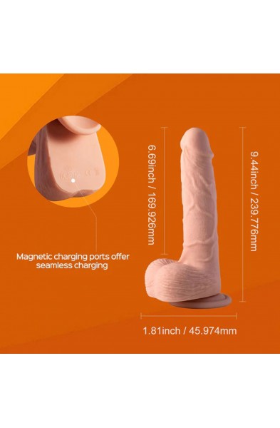 Kenzo-App Controlled 9.5" Big Realistic -  Thrusting Dildo