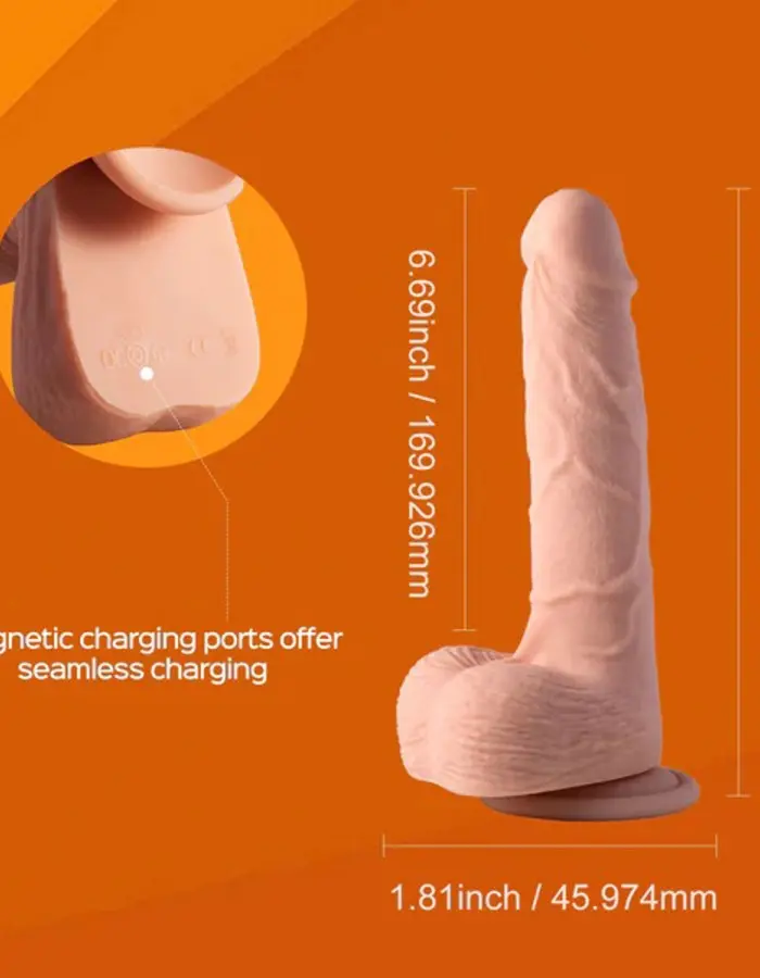Kenzo-App Controlled 9.5" Big Realistic - Thrusting Dildo