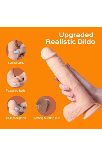 Kenzo-App Controlled 9.5" Big Realistic -  Thrusting Dildo