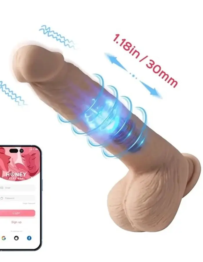 Kenzo-App Controlled 9.5" Big Realistic - Thrusting Dildo