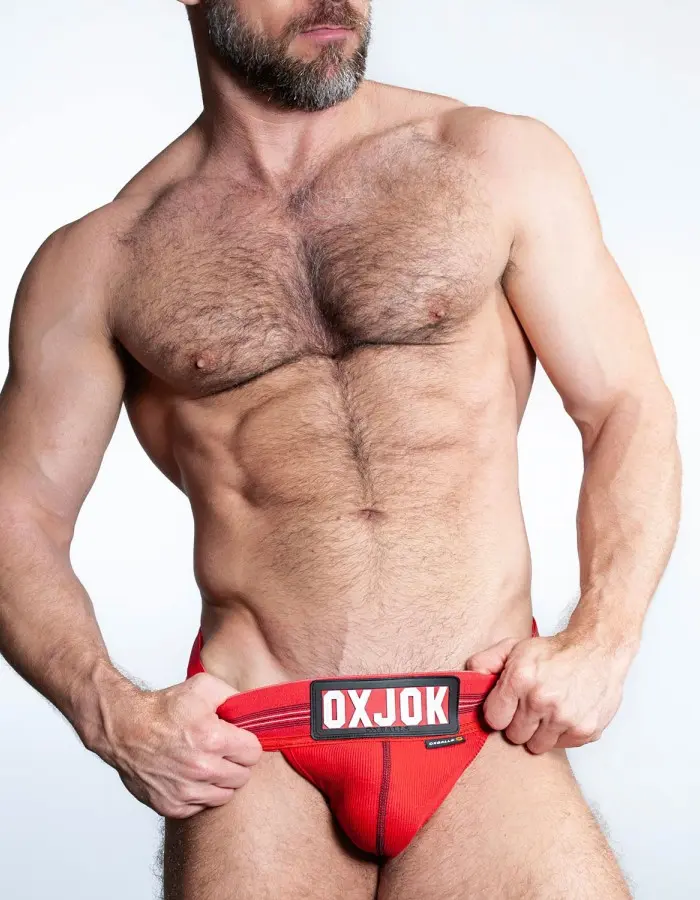 Slingjock Upthrust Slider-Strap Jock Red Hot Large