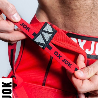 Slingjock Upthrust Slider-Strap Jock Red Hot - Medium