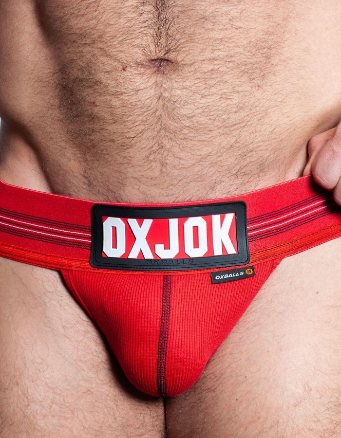 Slingjock Upthrust Slider-Strap Jock Red Hot - Medium