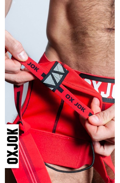 Slingjock Upthrust Slider-Strap Jock Red Hot Small