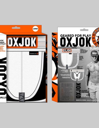 Slingjock Upthrust Slider-Strap Jock White Snow - Medium