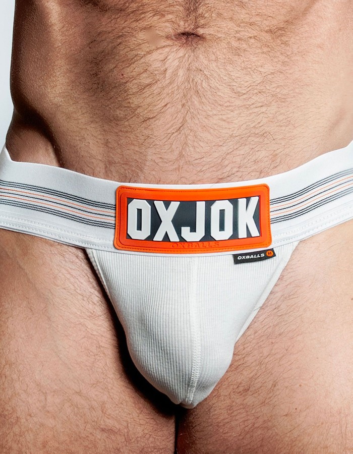 Slingjock Upthrust Slider-Strap Jock White Snow - Medium