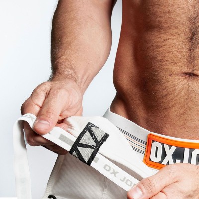 Slingjock Upthrust Slider-Strap Jock White Snow - Medium
