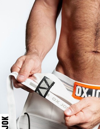 Slingjock Upthrust Slider-Strap Jock White Snow - Xl