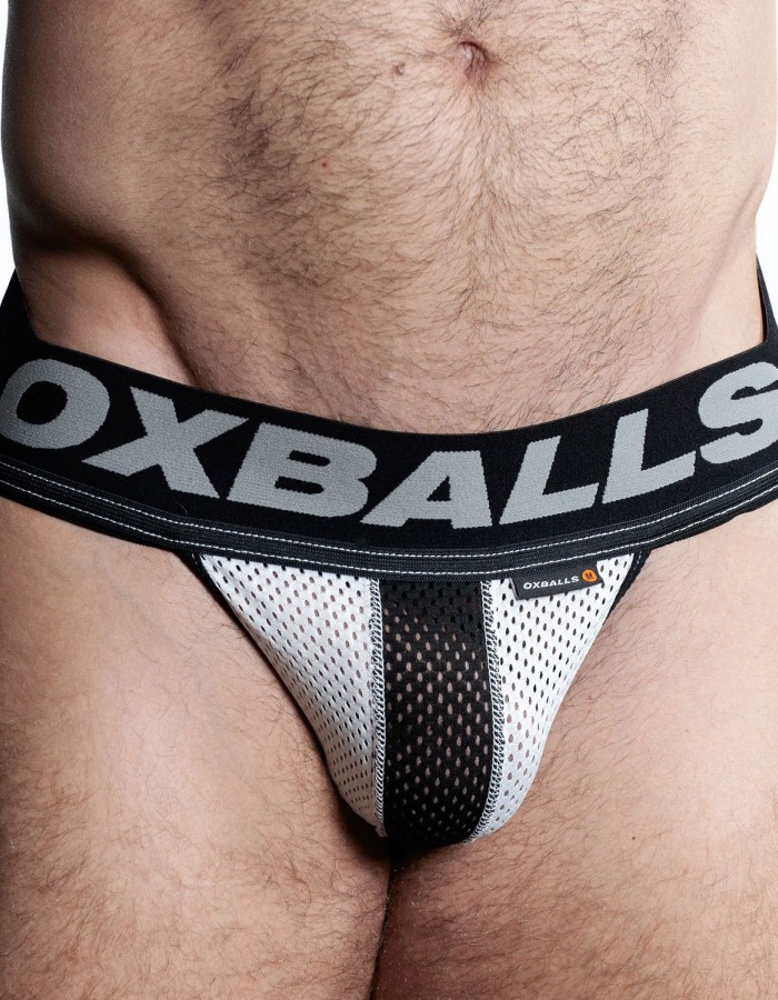 Airmesh Upthrust Slider-Strap Jock Ice White - Medium
