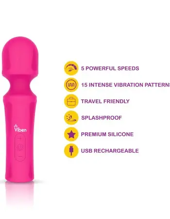 Mighty Muse Mini Massager - Hot Pink