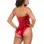 2 Pc Sequin Bodysuit - Small - Red