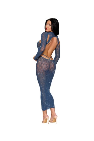 Bodystocking Gown Dmnd - One Size - Navy