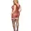 Garter Slip Dmnd - One Size Queen - Red
