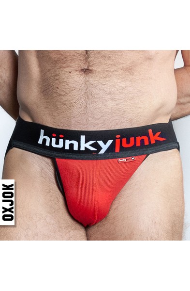 Hunker Comfy-Pouch Slider-Strap  Jock Red Hot Medium