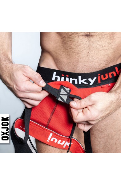 Hunker Comfy-Pouch Slider-Strap  Jock Red Hot Medium