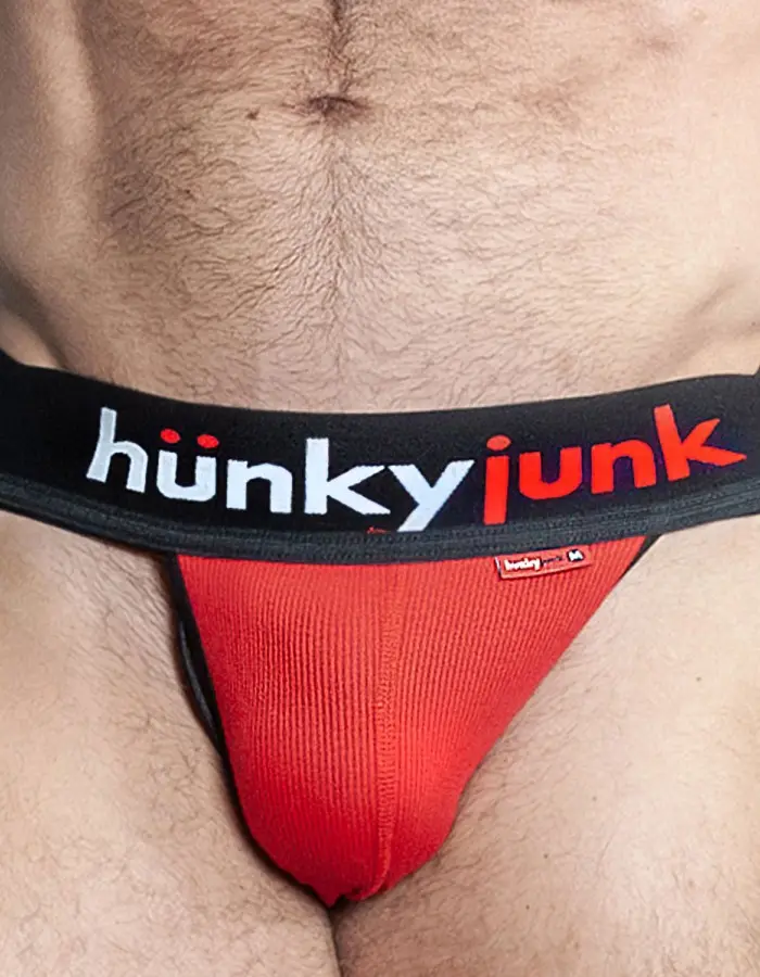 Hunker Comfy-Pouch Slider-Strap Jock Red Hot Small