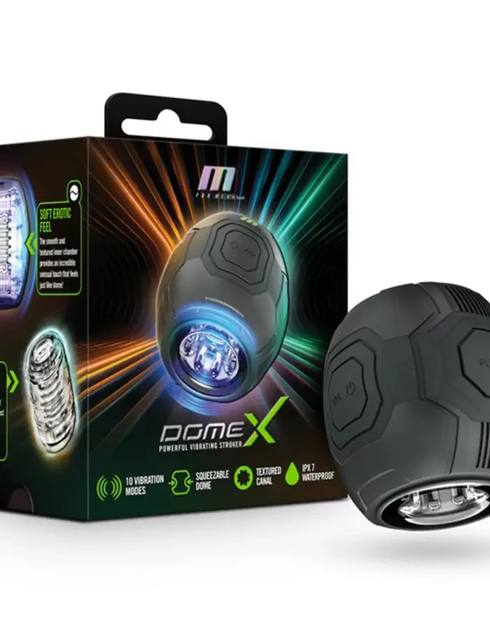 M for Men - Dome X - Vibrating Masturbator - Black