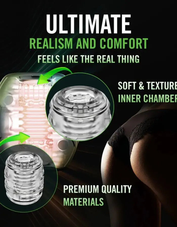 M for Men - Dome X - Vibrating Masturbator - Black