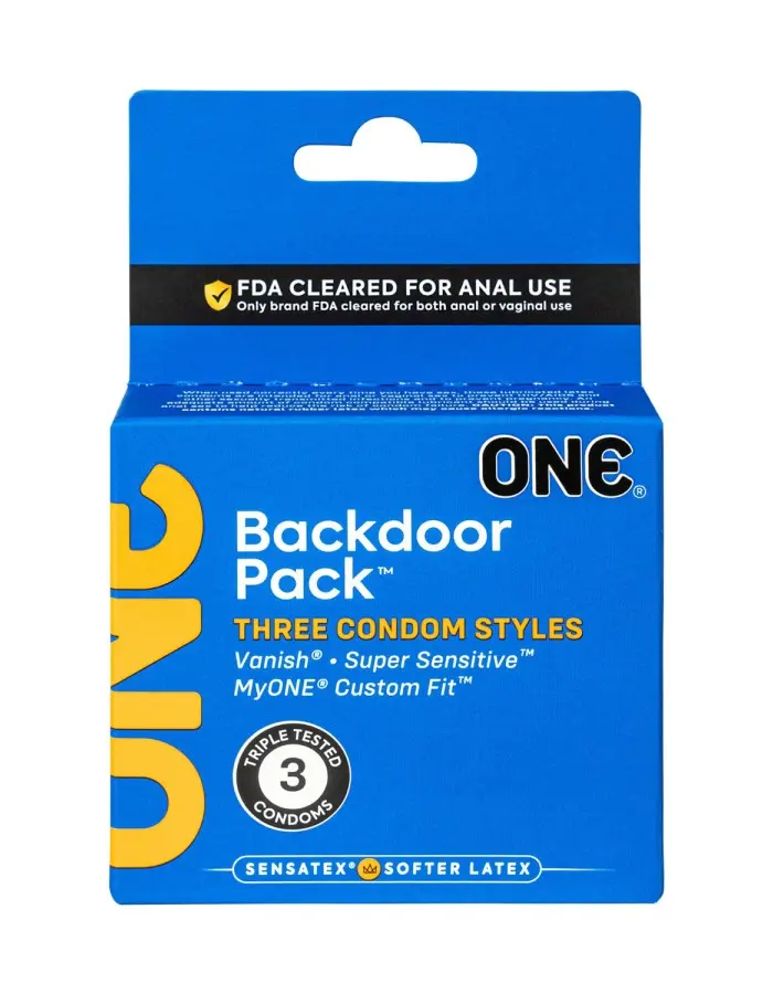 One Backdoor 3 Count Condoms