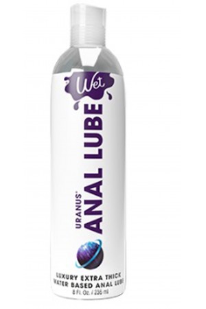 Wet Anal Lube 8oz Uranus Extra Thick Water Based