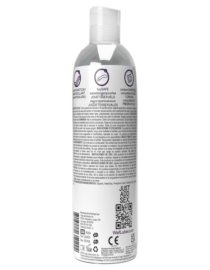Wet Anal Lube 8oz Uranus Extra Thick Water Based