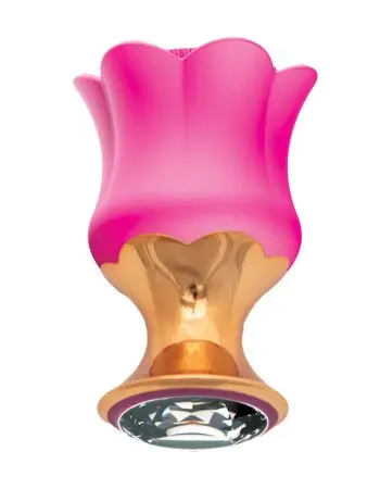 Goddess Diamond Bloom Massager - Fushcia