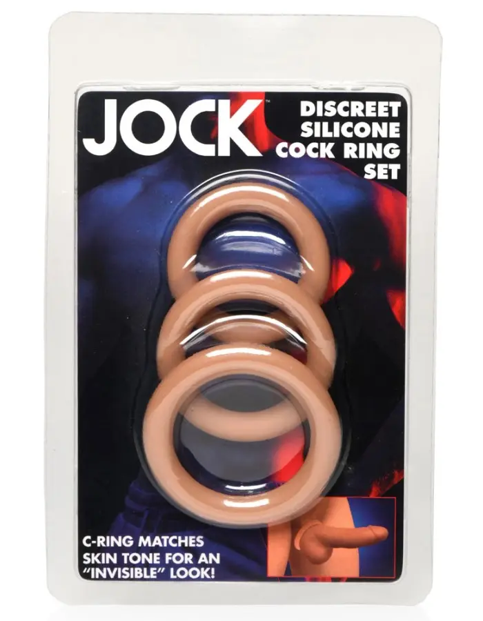 Jock Silicone Cock Ring Set in - Medium