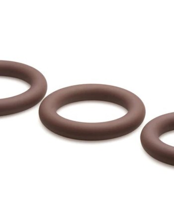 Jock Silicone Cock Ring Set in - Dark