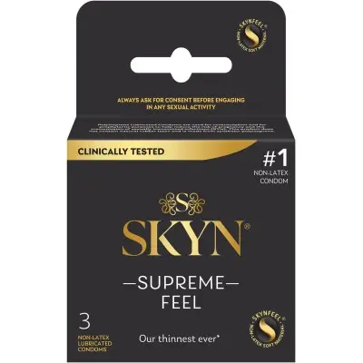 Skyn Supreme Feel 3 Count Condoms