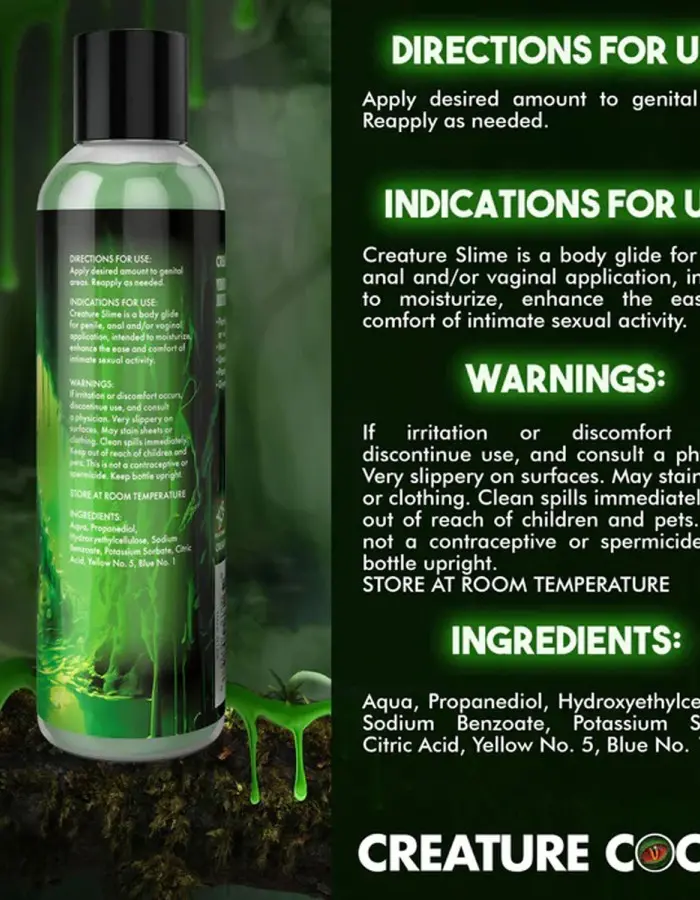 8oz Creature Slime Green Slime Water-Based - Lubricant
