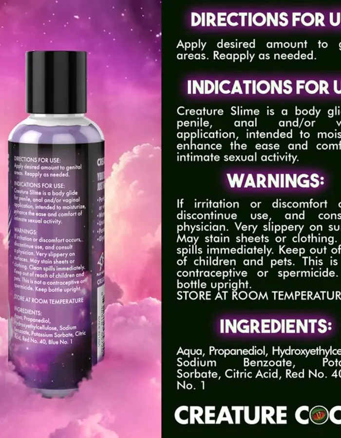 4oz Creature Slime Purple Slime Water-Based - Lubricant