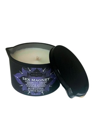 Sex Magnet Blue Lotus Pheromone Massage Candle 6oz