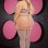 Crop Top Gstring and Thighhigh Set - Queen - Grey